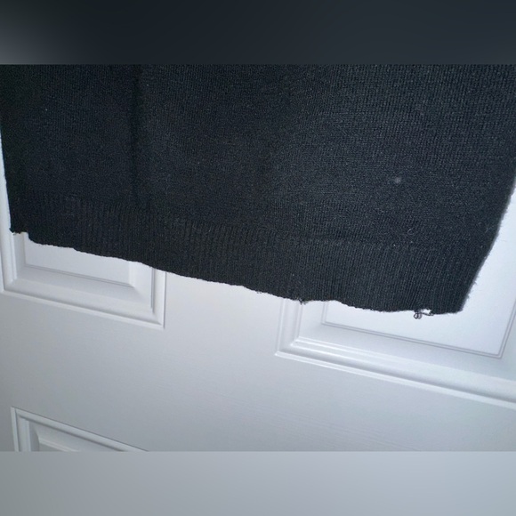 Black Leopard Animal Print Long Sleeve Sweater Dress size 1X - Picture 8 of 11